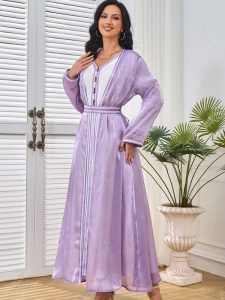 Caftan Lila, robe traditionnelle marocaine, style andalou