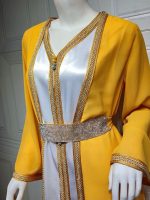 Caftan traditionnel marocain avec élégance unique