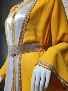Caftan lumineux, inspiration marocaine, mode élégante