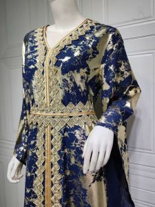 Détails élégants du caftan Assala, style marocain intemporel