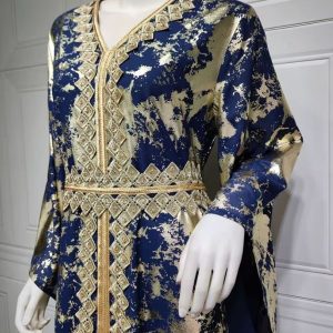 Détails élégants du caftan Assala, style marocain intemporel