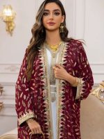 Beauté du caftan marocain Majda en design contemporain