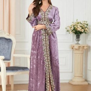 Caftan mariage Améthyste Royale élégant et raffiné
