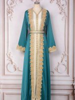 Caftan émeraude marocain pour mariage