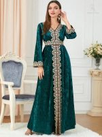 Caftan marocain mariage Émeraude Impériale