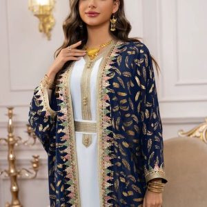 Caftan Nuit d’Oujda avec motifs raffinés