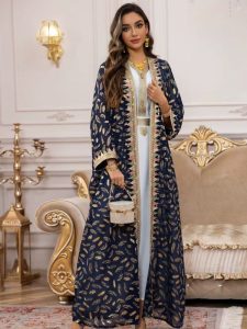Caftan marocain Nuit d’Oujda en tissu léger