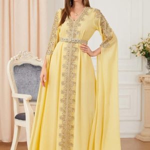 Caftan marocain Soleil Doré