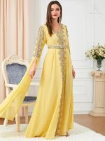 Caftan "Soleil Doré" pour occasions spéciales