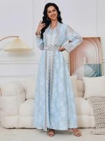 Élégant caftan marocain design Ciel