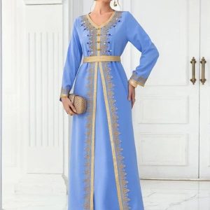 Caftan moderne Azur pour femme