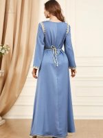 Caftan léger Azur Céleste, parfait pour l'été