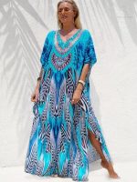 Djellaba Vagues Turquoises