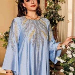 Vêtement traditionnel arabe bleu ciel