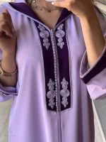 Djellaba femme moderne en couleur lavande