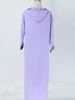 Djellaba élégante et contemporaine en lavande