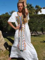 Djellaba marocaine Berbère Éclatante en couleur vive