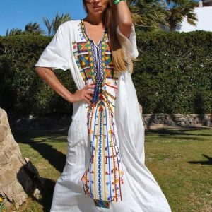 Djellaba marocaine Berbère Éclatante en couleur vive