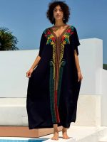 Djellaba marocaine col en V "Ikram