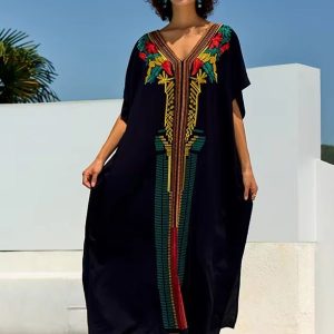 Djellaba marocaine col en V "Ikram