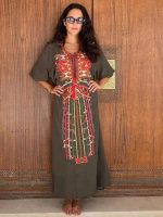 Djellaba marocaine Fès Almohade en tissu traditionnel