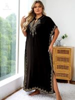 Djellaba femme grande taille noire