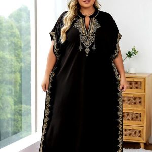 Vêtement traditionnel marocain noir pour femme