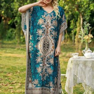 Djellaba marocaine Layali Al-Bahja, élégance traditionnelle