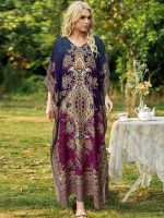 Élégante djellaba marocaine avec motifs raffinés