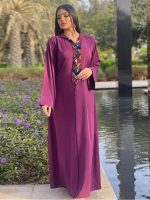 Djellaba marocaine Mystère de Pourpre, élégance traditionnelle