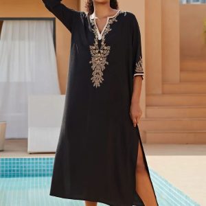 Djellaba marocaine Naïla élégante et colorée