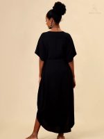 Djellaba Layla, tenue culturelle marocaine en noir