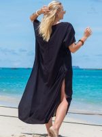 Djellaba unisexe en couleur noire