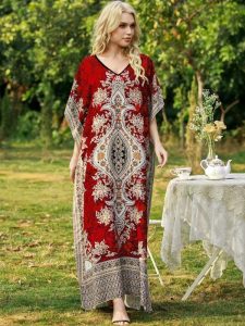 Djellaba marocaine Qamar Ahmar, style traditionnel élégant