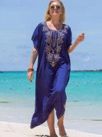 Djellaba marocaine "Reine des Vagues" élégante et colorée