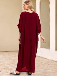 Djellaba rouge Jasmine, style authentique et coloré du Maroc
