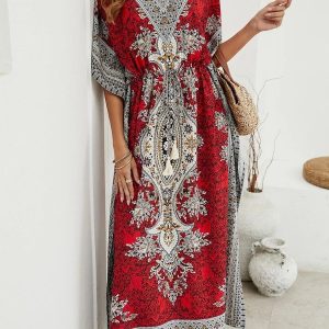 Djellaba marocaine Rubis al-Qamar élégante et raffinée