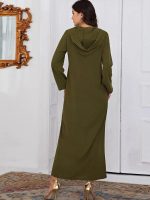 Djellaba "Olive" raffinée, parfaite pour toutes occasions