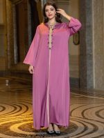 Djellaba traditionnelle marocaine "Rose Sable
