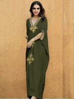 Djellaba marocaine vert kaki