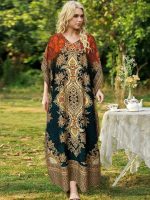 Djellaba marocaine Zahra Nahar en tissu traditionnel