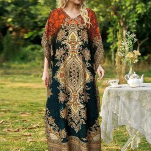 Djellaba marocaine Zahra Nahar en tissu traditionnel