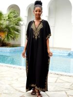 Djellaba noire femme "Mariam" élégante et traditionnelle