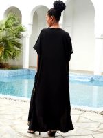 Djellaba femme, design intemporel et confortable en noir