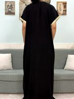 Djellaba en coton pour femme, coupe moderne et intemporelle