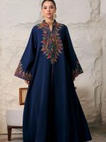 Djellaba femme bleu royal élégante et moderne