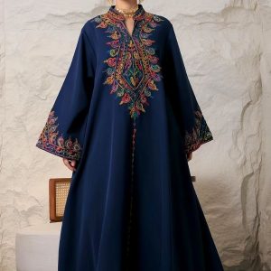 Djellaba femme bleu royal élégante et moderne