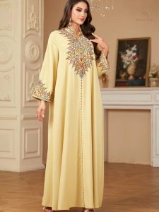 Djellaba légère pour femmes, style chic