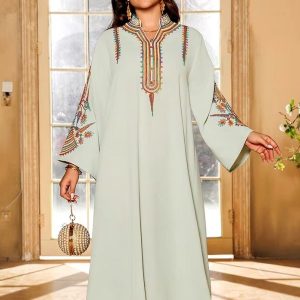 Djellaba femme marocaine Siskakia en bleu