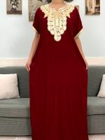 Djellaba femme en coton, style moderne et coloré